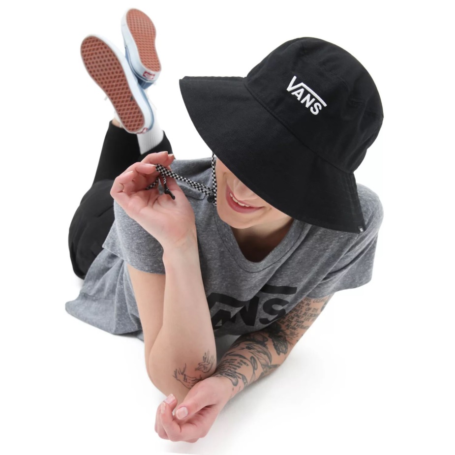 Vans Level Up Bucket καπέλο μαύρο-άσπρο