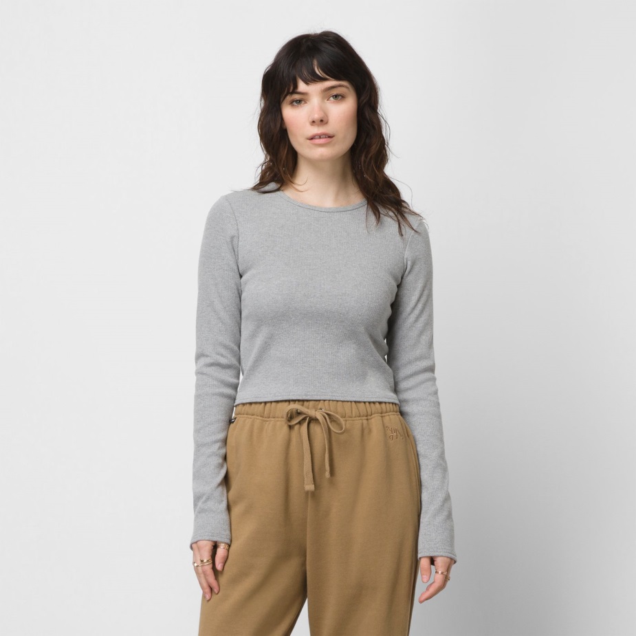 Vans Lizzie Armanto μακρυμάνικο τοπ γκρι ερείκη