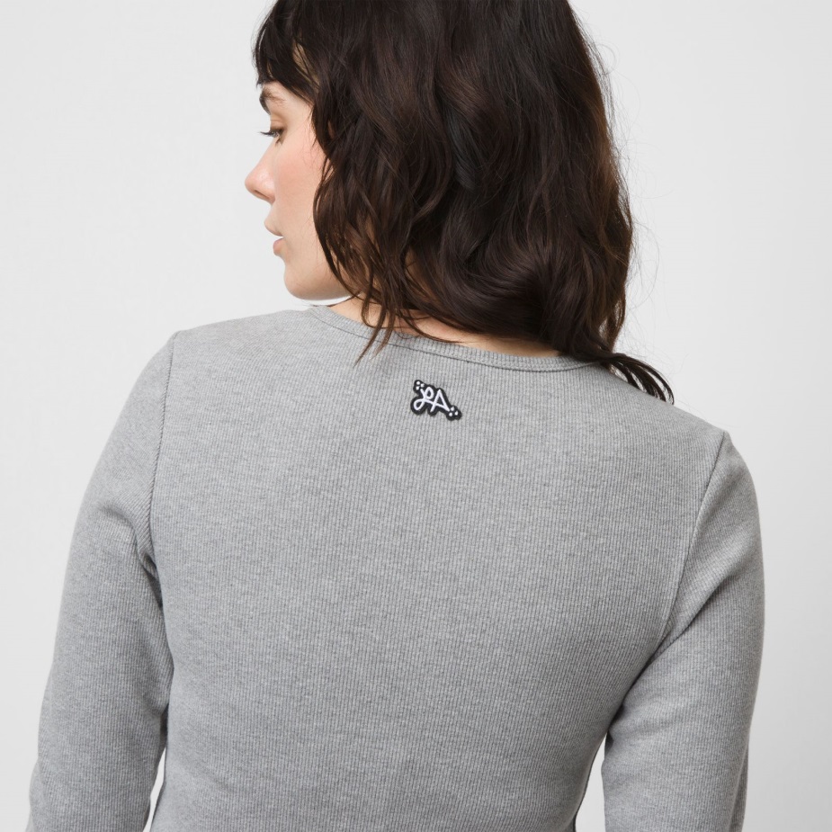 Vans Lizzie Armanto μακρυμάνικο τοπ γκρι ερείκη