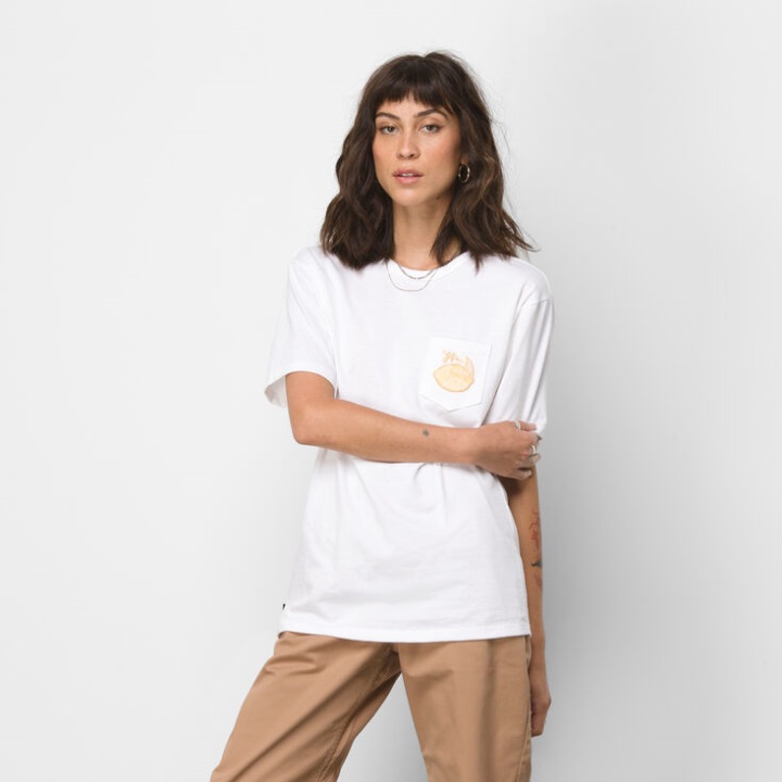 Vans Lizzie Armanto μπλουζάκι τσέπης λευκό