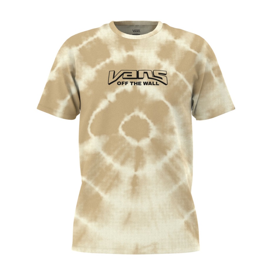 Vans Logo γραβάτα βαφή μπλουζάκι αντίκα λευκό-taos Taupe