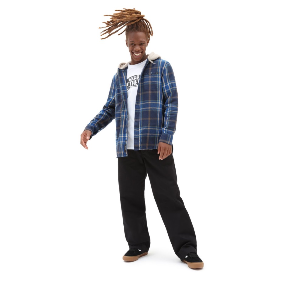 Vans Lopes πουκάμισο με κουκούλα μπλε