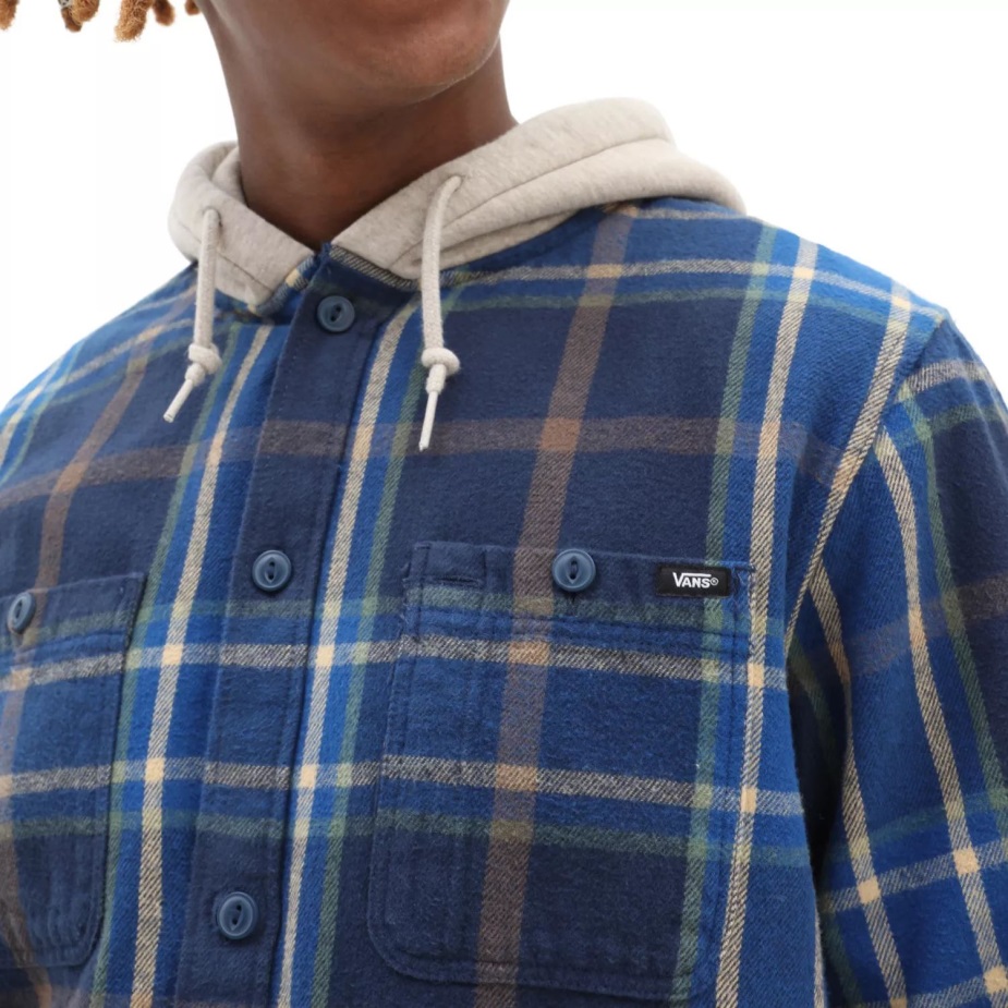 Vans Lopes πουκάμισο με κουκούλα μπλε