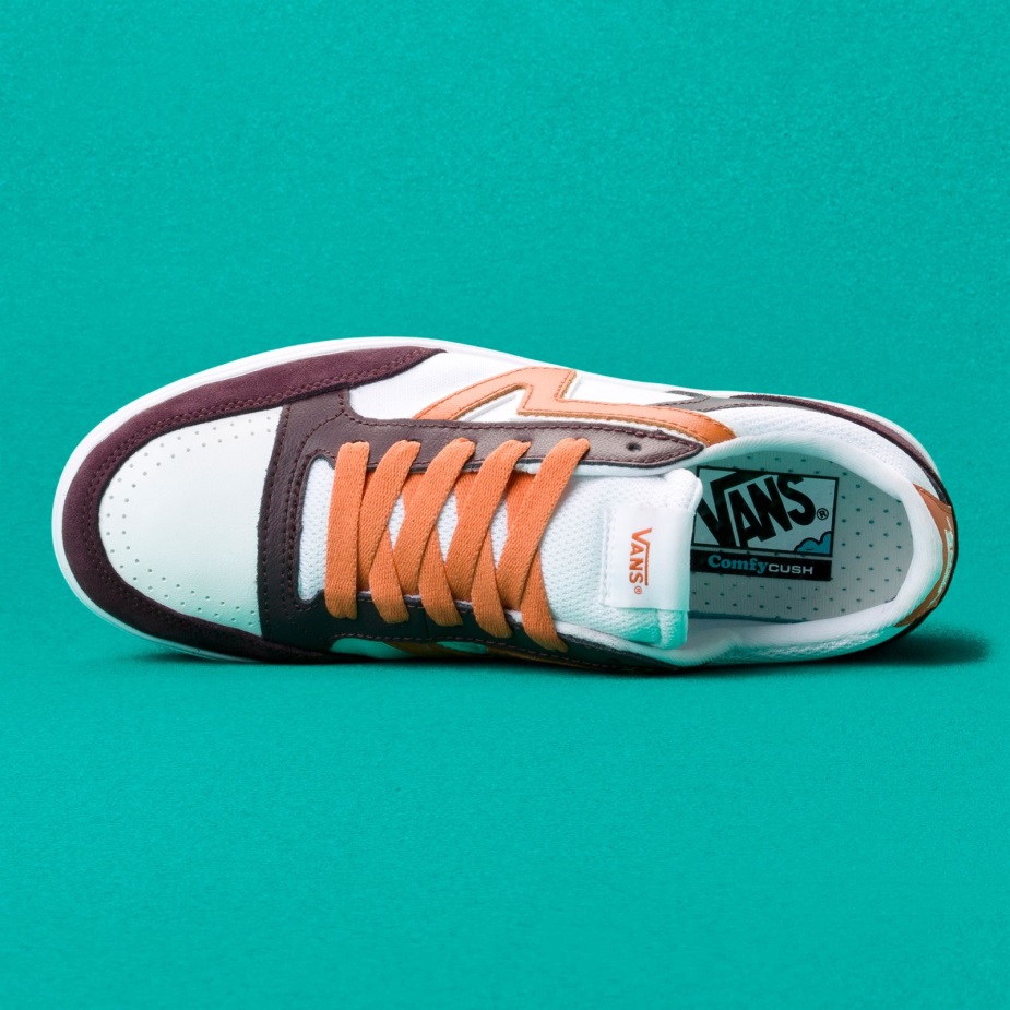 Vans Lowland Cc βαθύ μπορντό-λευκό