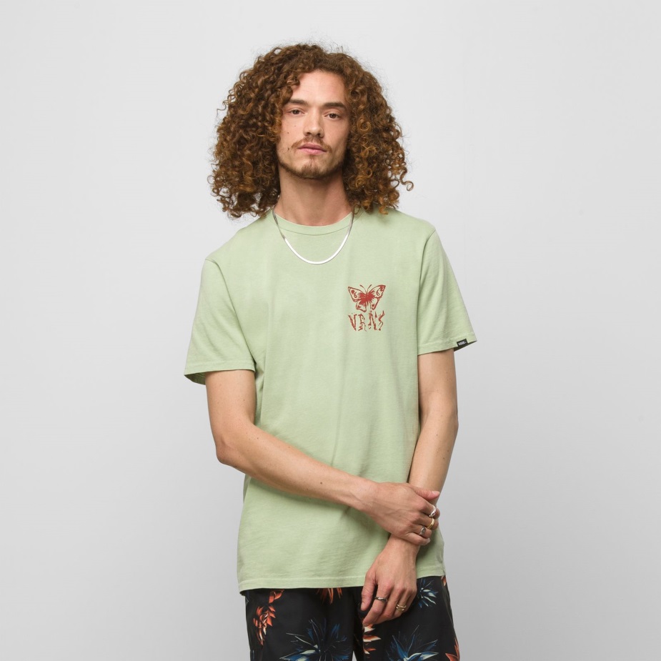 Vans Mariposa μπλουζάκι Celadon πράσινο
