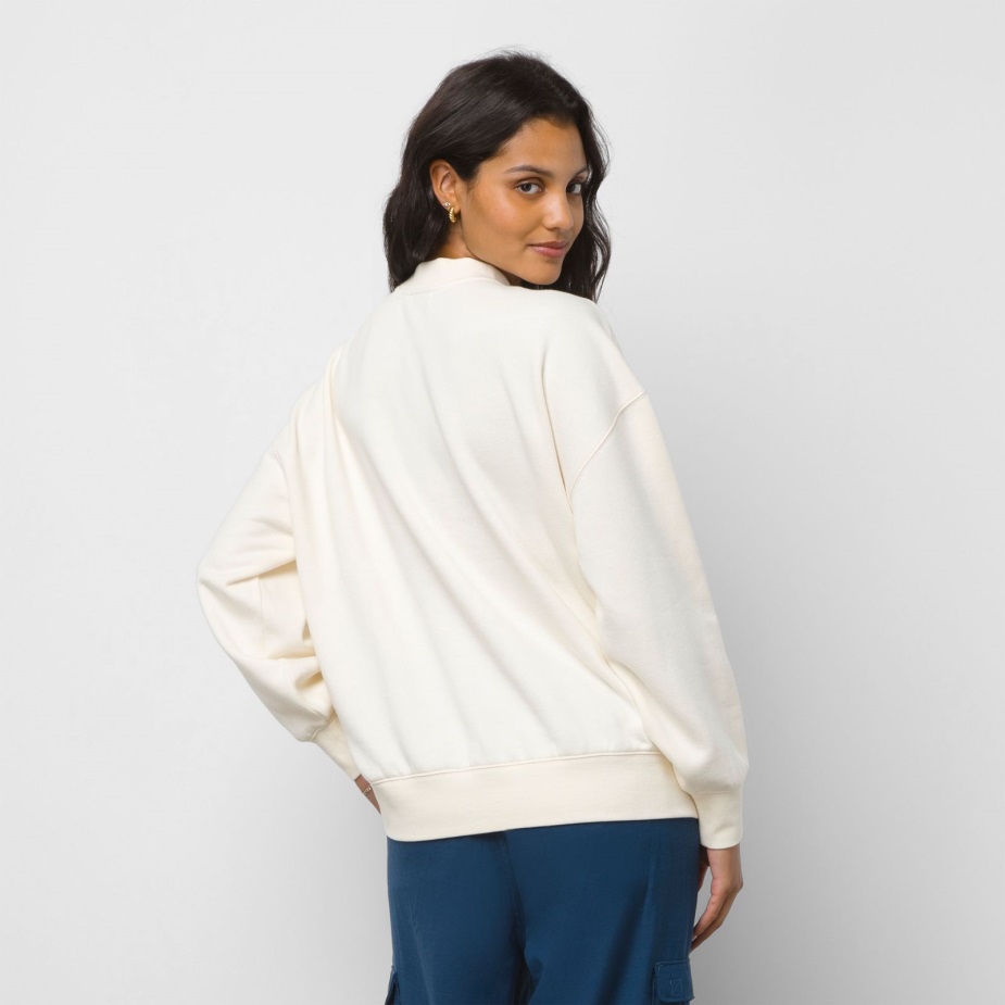 Vans Minds Eye Slouchy πουλόβερ πλήρωμα αντίκες λευκό