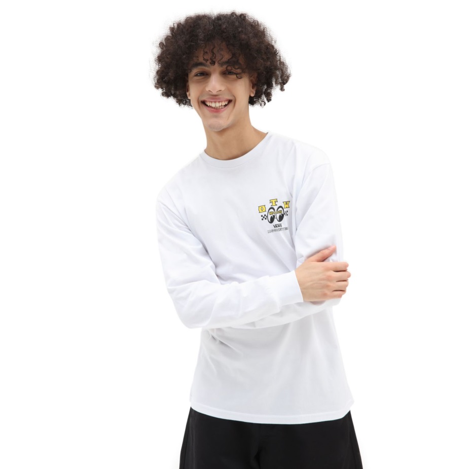 Vans Mooneyes μακρυμάνικο μπλουζάκι λευκό