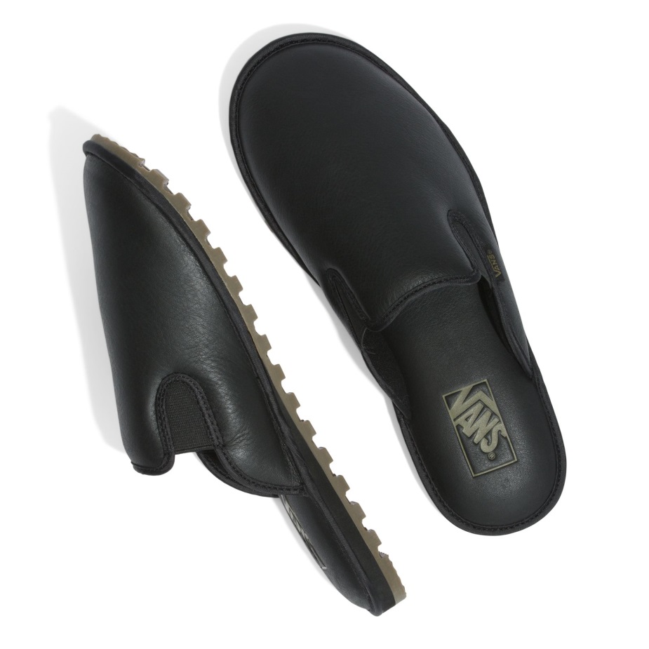 Vans Mountain Mule δερμάτινο μαύρο-μαύρο