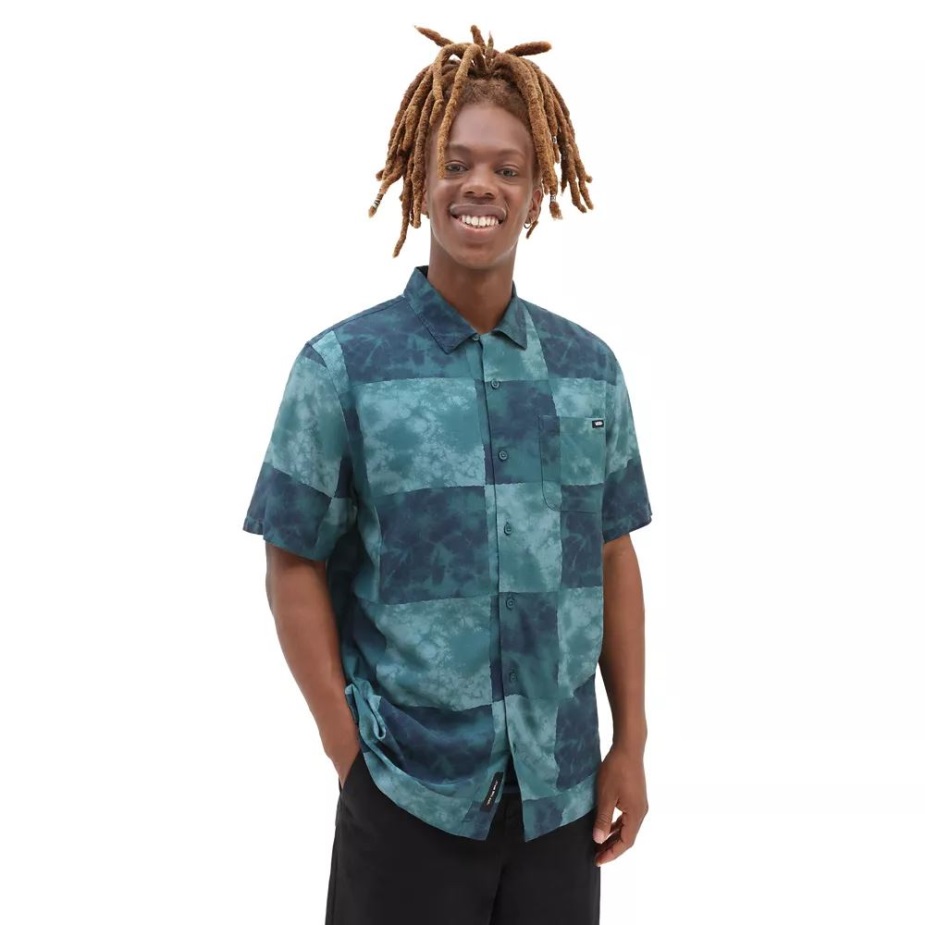 Vans Newbridge υφαντό πουκάμισο μπλε-λευκό