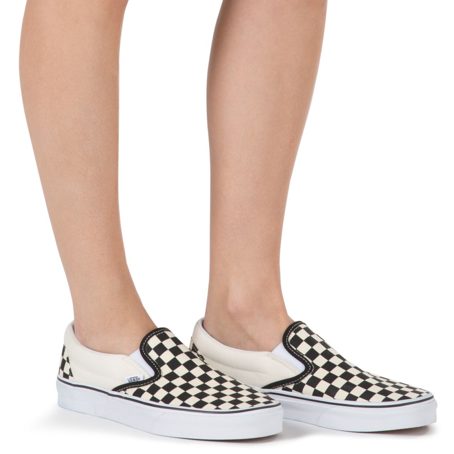 Vans No Show κάλτσες 3 μέγεθος συσκευασίας 1-6 άσπρο-μαύρο