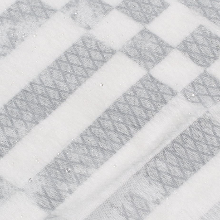 Vans Off The Wall Check γραφικό μακρυμάνικο μπλουζάκι λευκό