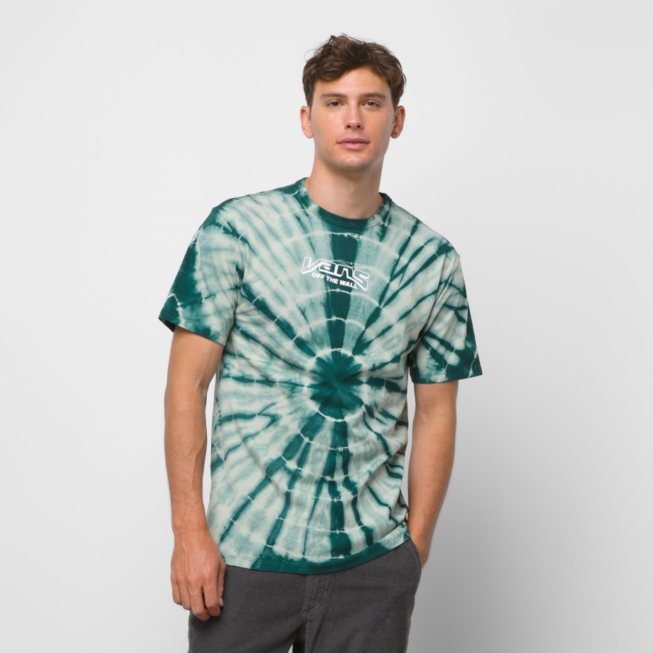 Vans Off The Wall Classic Tie Dye Tee Desert Sage-garden