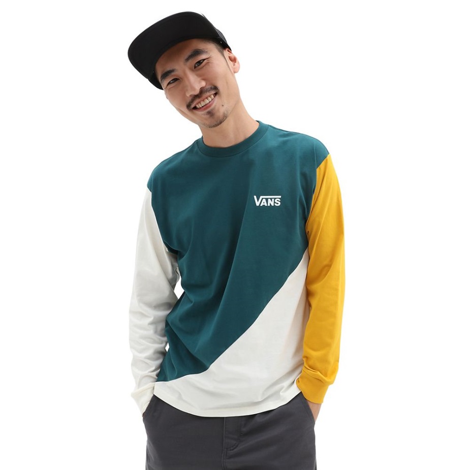 Vans Offset μακρυμάνικο μπλουζάκι μπλε