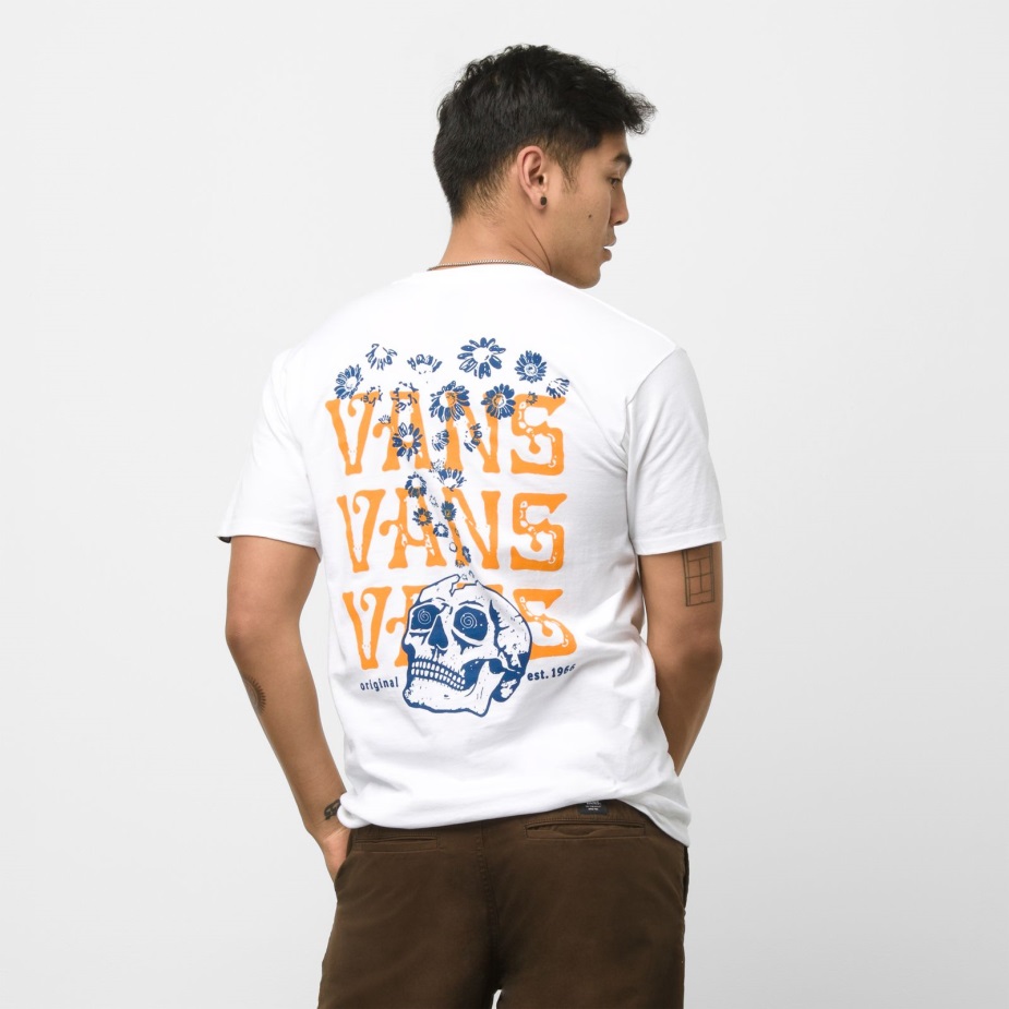 Vans Og Skull Trip T-shirt λευκό