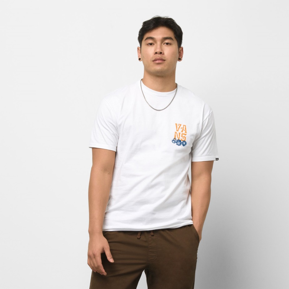 Vans Og Skull Trip T-shirt λευκό