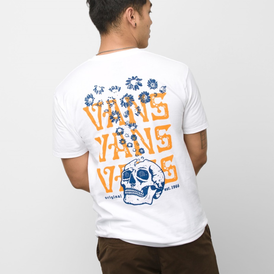 Vans Og Skull Trip T-shirt λευκό