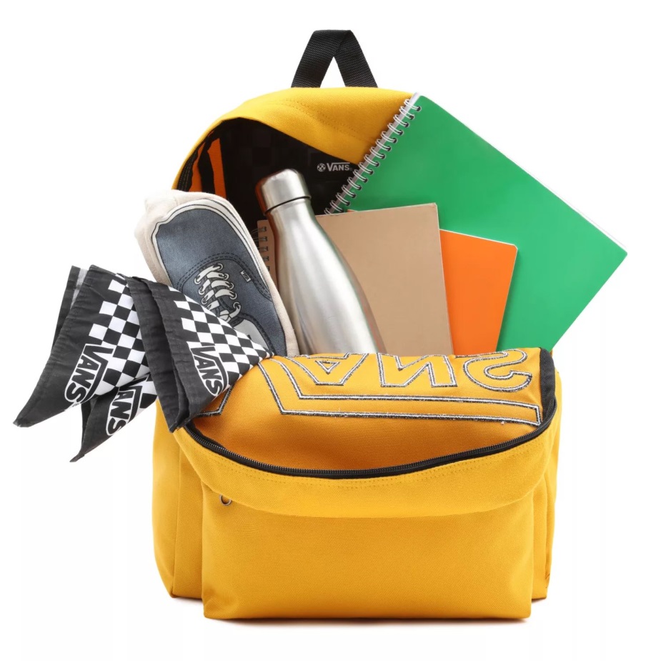 Vans Old Skool Drop V σακίδιο πλάτης κίτρινο-πορτοκαλί