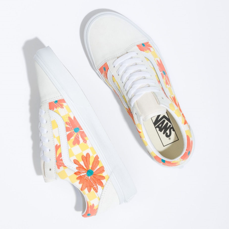 Vans Old Skool Floral Blanc De Blanc