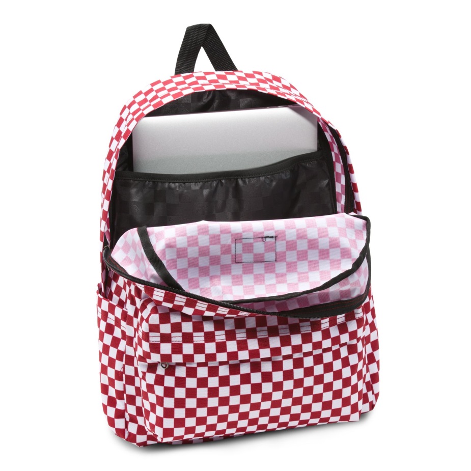 Vans Old Skool H2o Check Backpack τσίλι πιπεριά-σκακιέρα