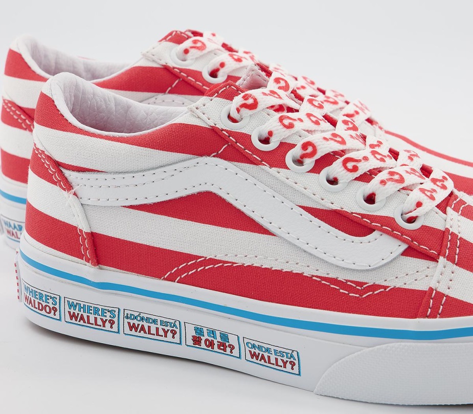 Vans Old Skool Lace Kids Trainers International Stripe