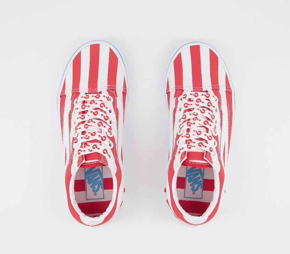 Vans Old Skool Lace Kids Trainers International Stripe