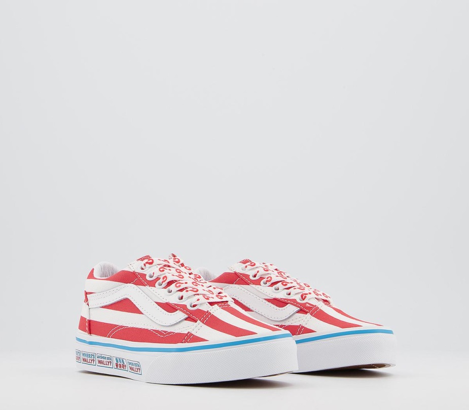 Vans Old Skool Lace Kids Trainers International Stripe