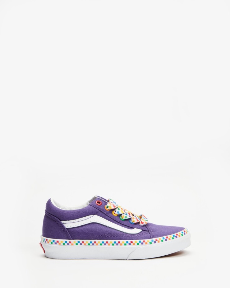 Vans Old Skool Rainbow σκακιέρα - παιδικό ηλιοτρόπιο-αληθινό λευκό