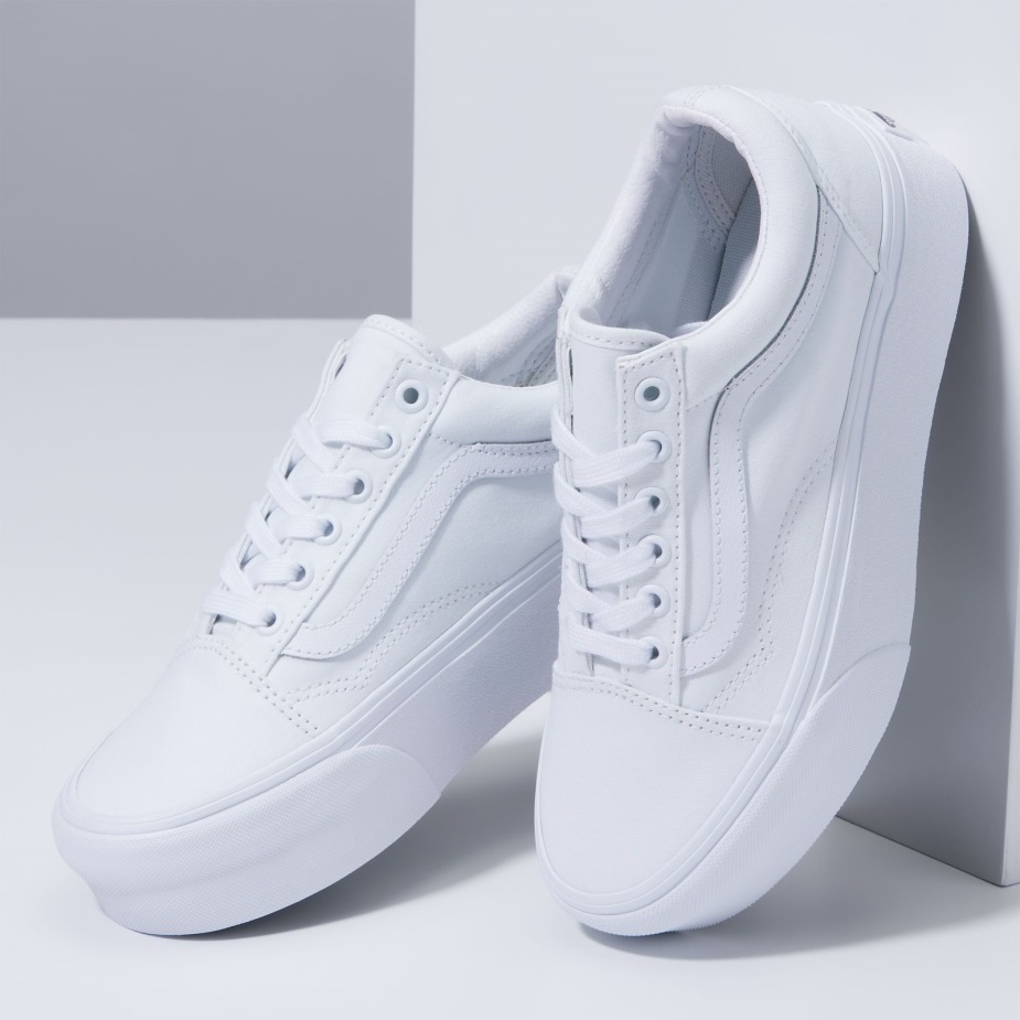 Vans Old Skool Stackform αληθινό λευκό