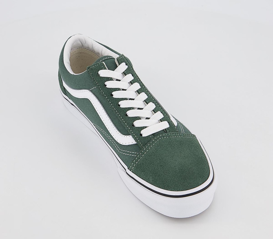 Vans Old Skool Trainers Color Theory Duck Green
