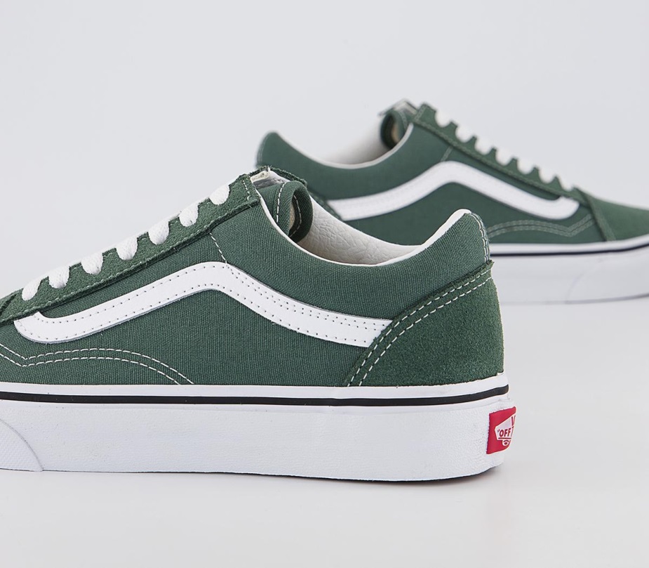 Vans Old Skool Trainers Color Theory Duck Green