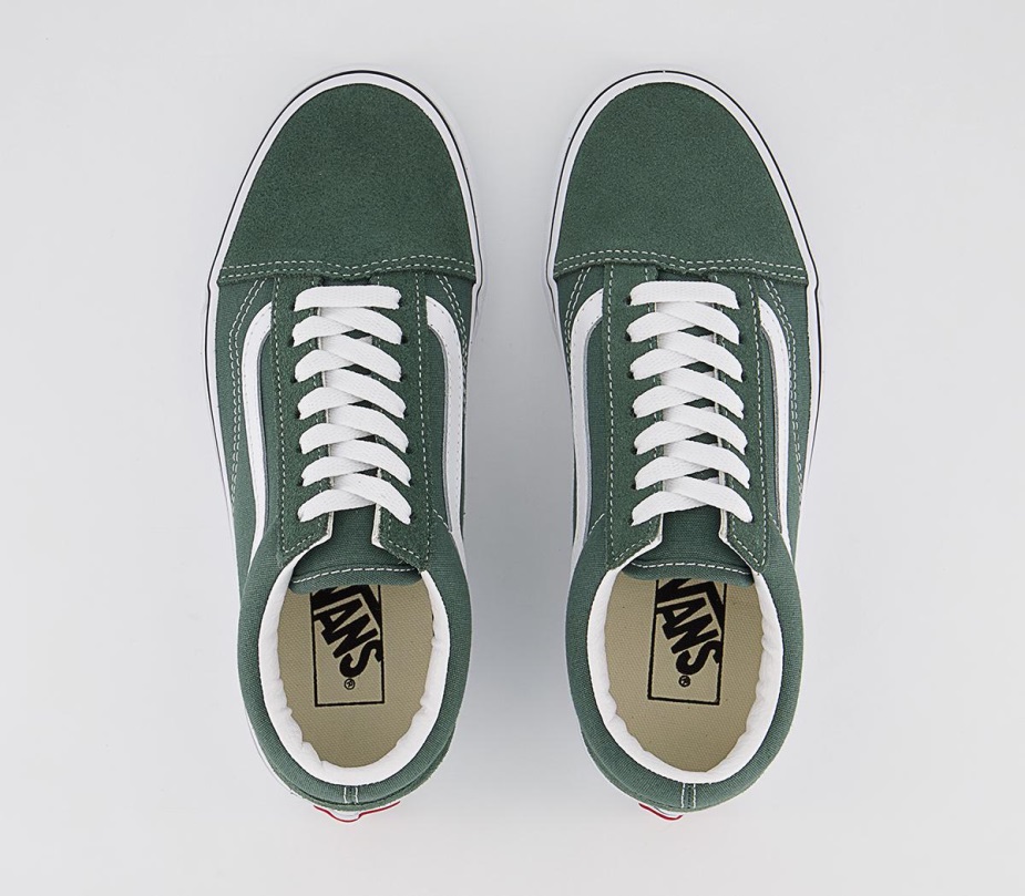 Vans Old Skool Trainers Color Theory Duck Green