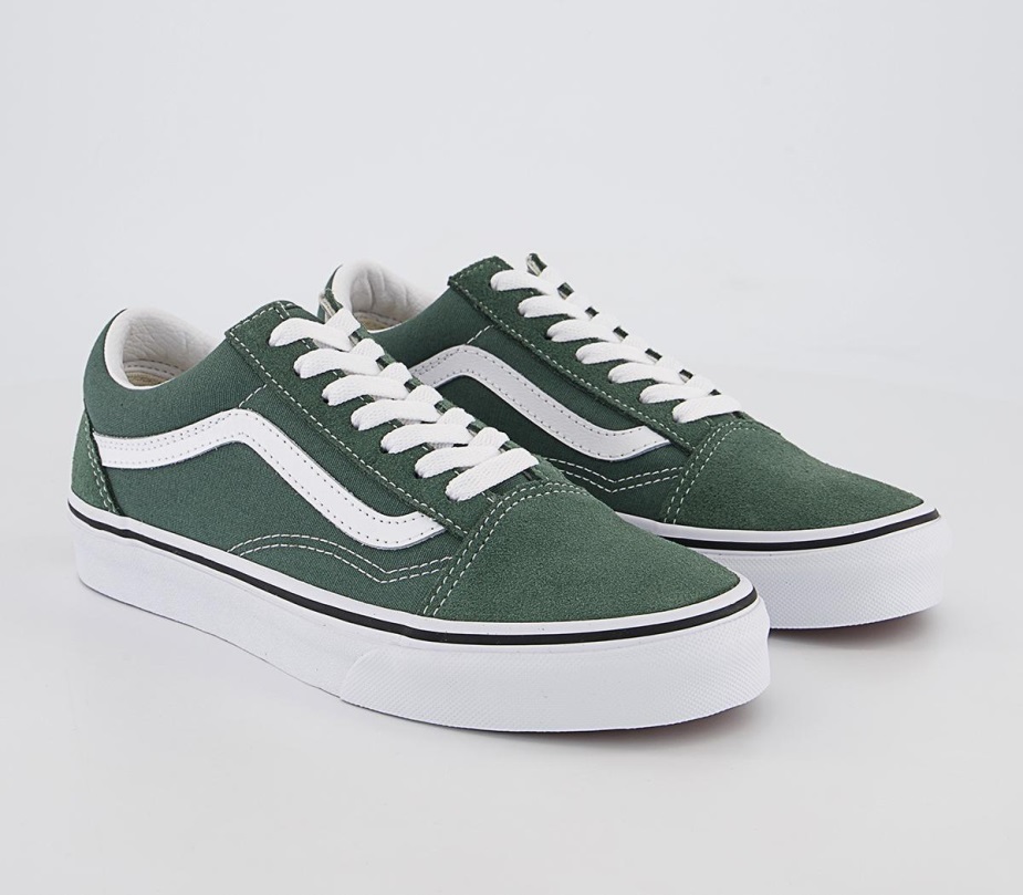 Vans Old Skool Trainers Color Theory Duck Green