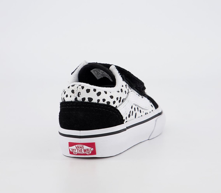 Vans Old Skool Trainers Dalmation μαύρο αληθινό λευκό