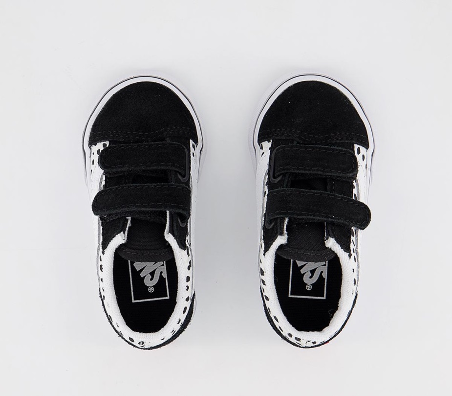 Vans Old Skool Trainers Dalmation μαύρο αληθινό λευκό