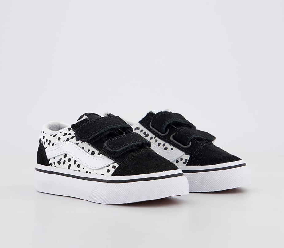 Vans Old Skool Trainers Dalmation μαύρο αληθινό λευκό