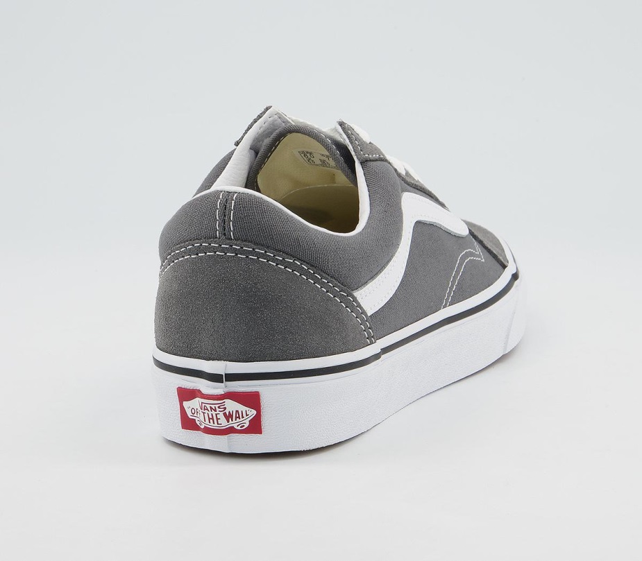 Vans Old Skool Trainers Pewter True White
