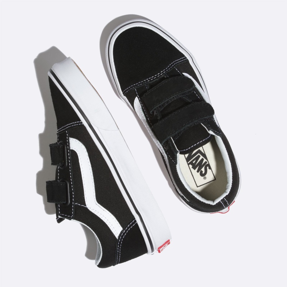 Vans Old Skool V Kids Black-true White