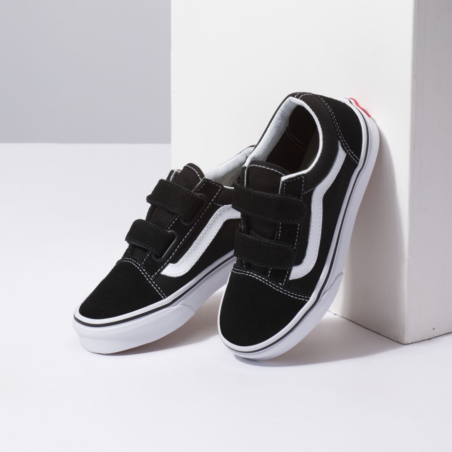 Vans Old Skool V Kids Black-true White