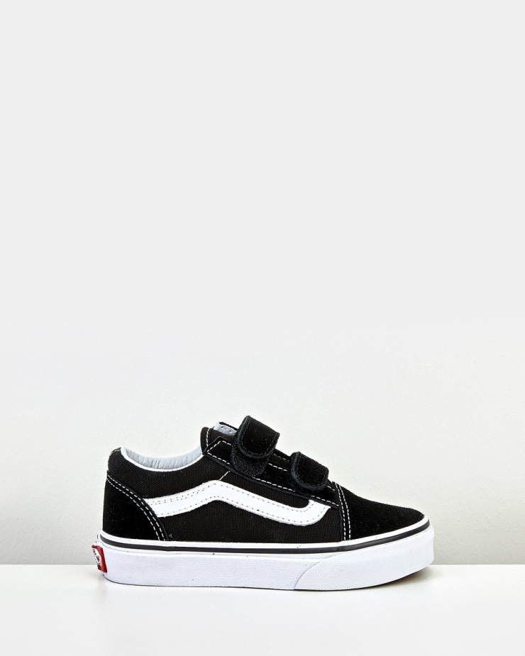 Vans Old Skool V νεολαία μαύρο λευκό