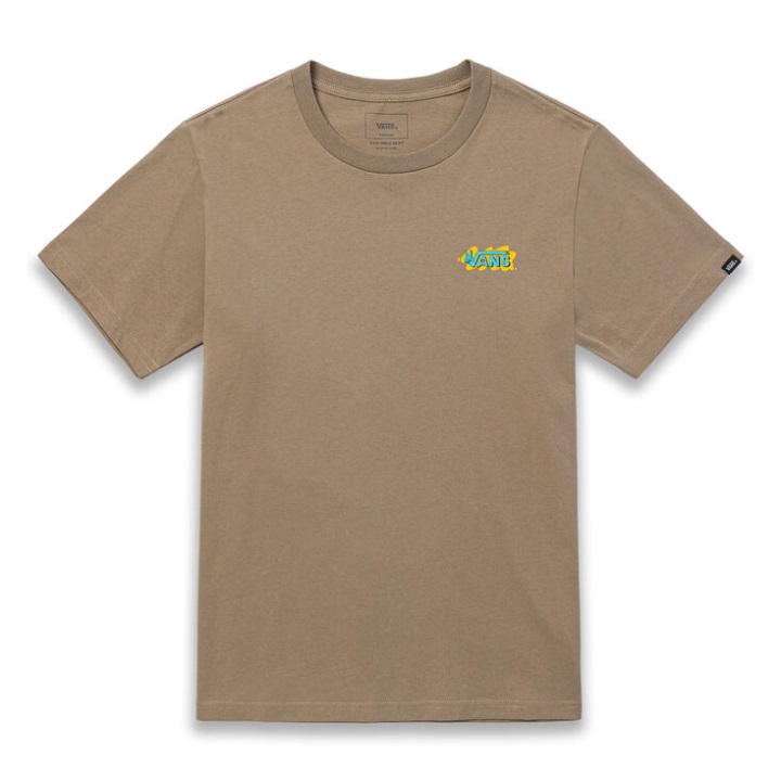 Vans Otw Art Collection Woodsme T-shirt Desert Taupe