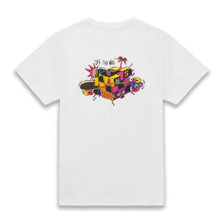 Vans Otw συλλογή τέχνης Zhimajian μπλουζάκι λευκό