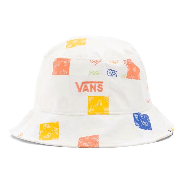 Vans Paisley Check Floral Bucket Hat Marshmallow