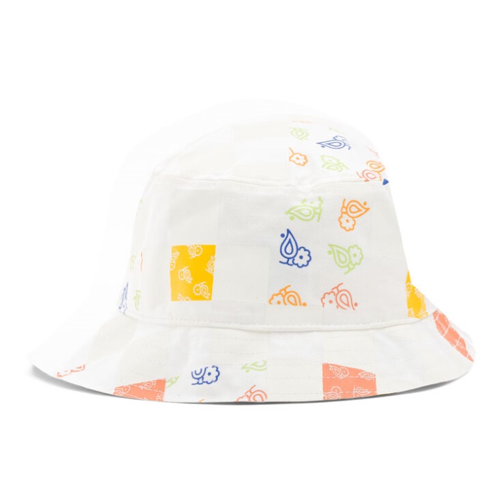 Vans Paisley Check Floral Bucket Hat Marshmallow