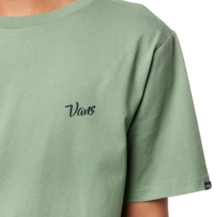 Vans Paisley Check T-shirt Hedge Green