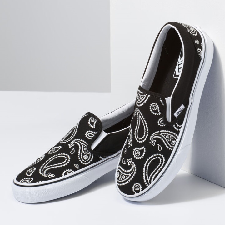 Vans Paqe Paisley Classic Slip-on μαύρο-αληθινό λευκό
