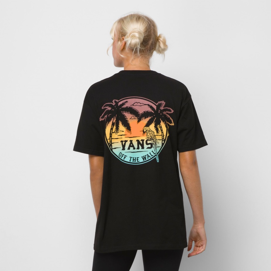 Vans Paradise Island Bird T-shirt μαύρο