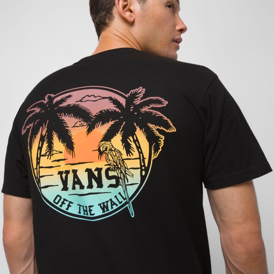Vans Paradise Island Bird T-shirt μαύρο