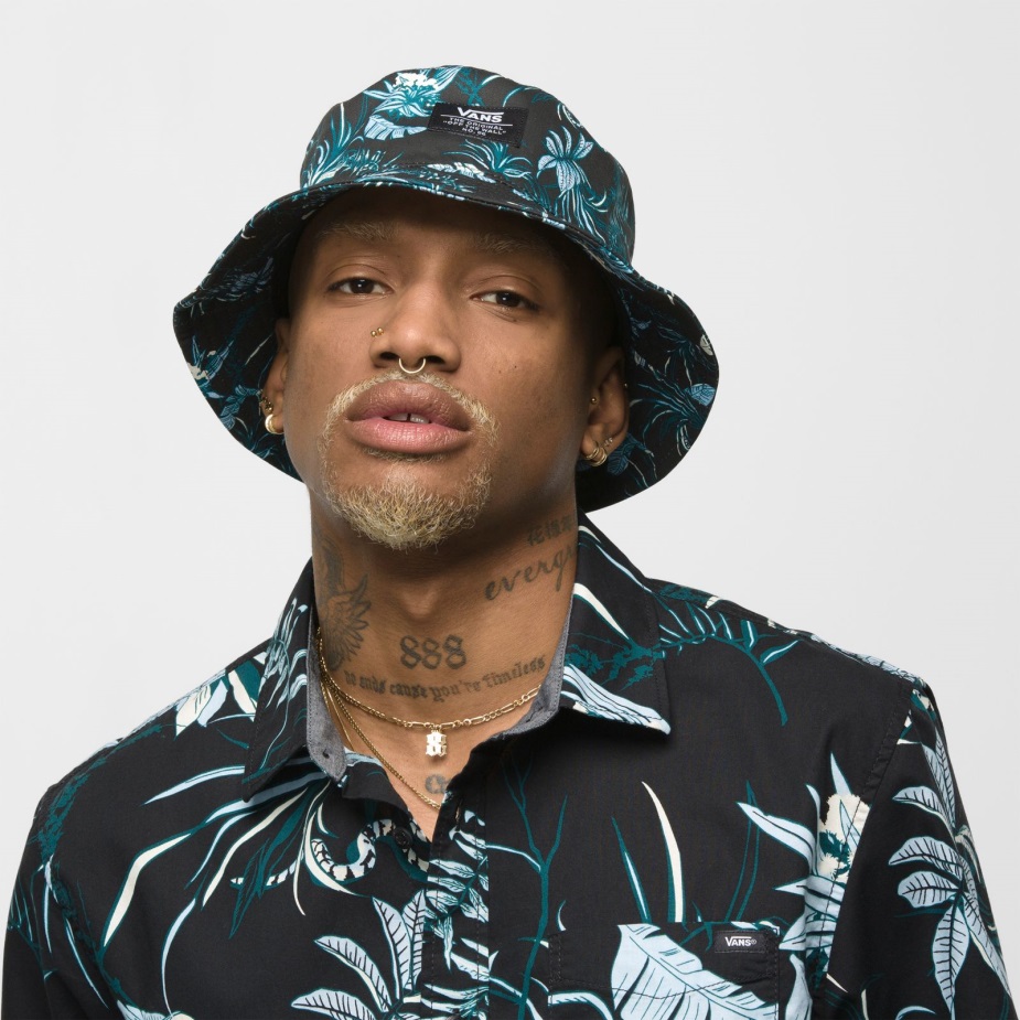 Vans Patch κουβά καπέλο μαύρο-βαθύ γαλαζοπράσινο