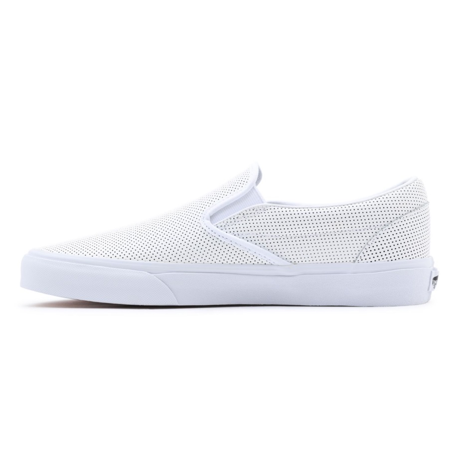 Vans Perf δερμάτινα κλασικά Slip-on παπούτσια λευκό