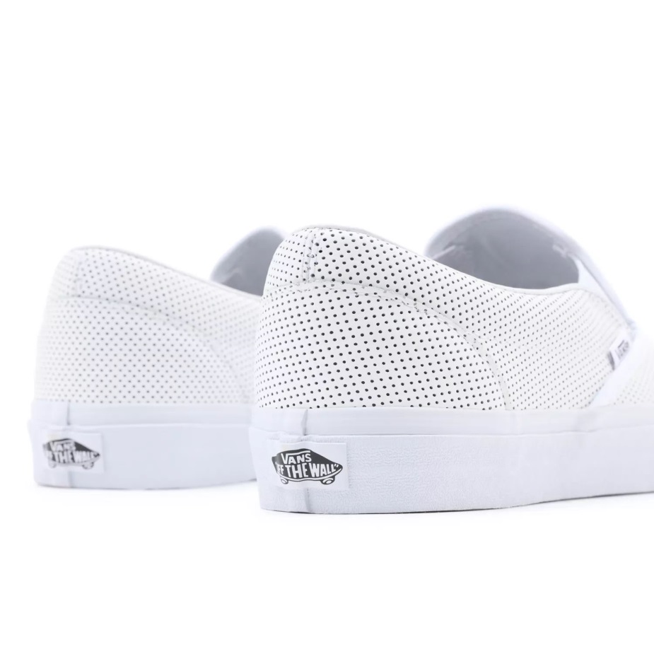 Vans Perf δερμάτινα κλασικά Slip-on παπούτσια λευκό